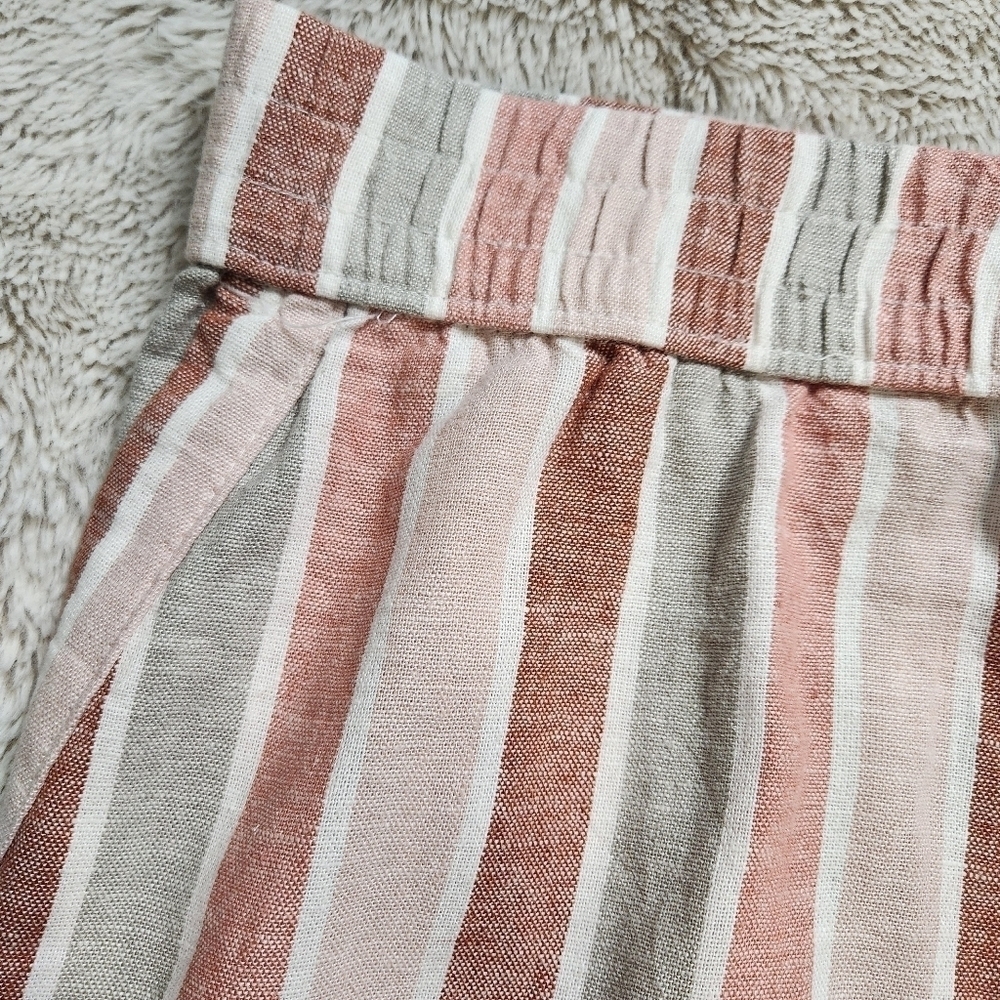 Size 4X Shorts Linen blend Boyfriend cut Pockets Elastic waistband SONOMA NWT - Picture 9 of 16